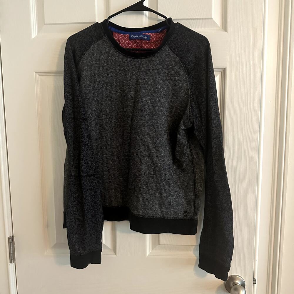 English Laundry Long‑Sleeve Knit Shirt – Size L – Dark Gray